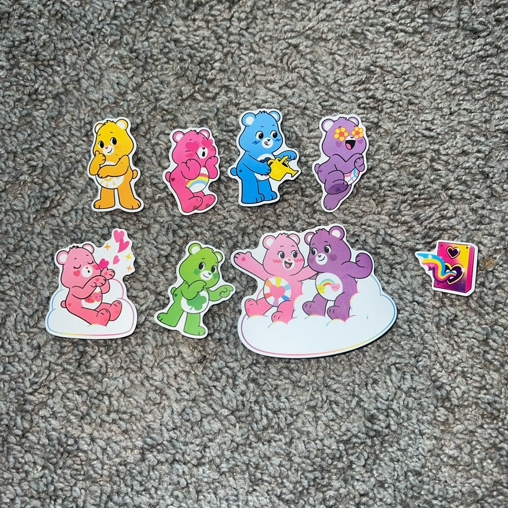 3 for $12 Care Bear Stickers